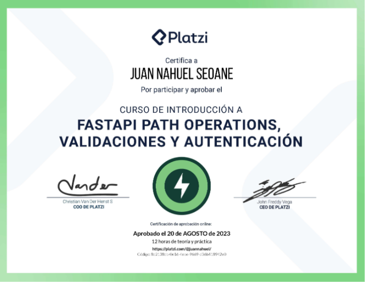 Fastapi Certificate