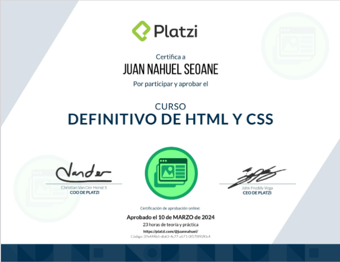 HTML & CSS Certificate