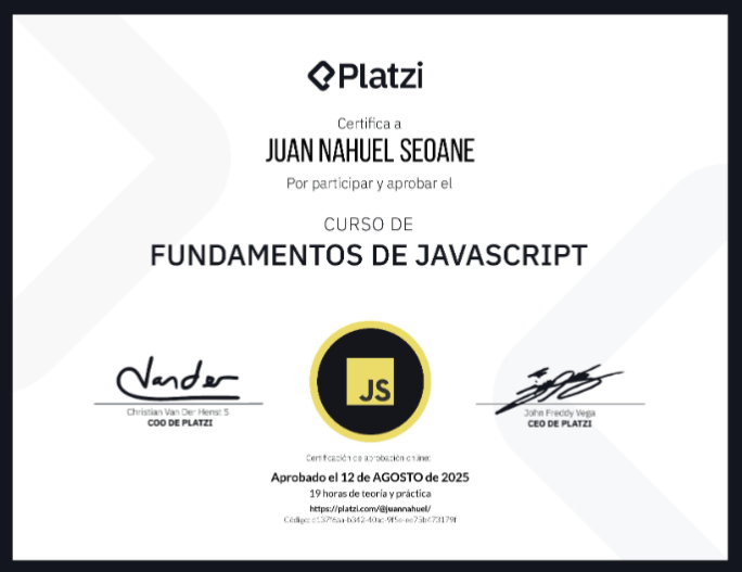 JS Certificate
