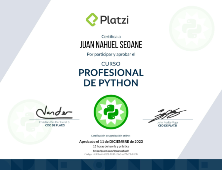 Python Certificate